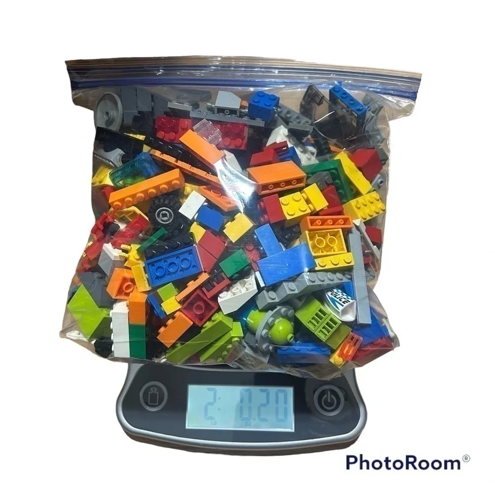 Lego 2 lb Random Building Blocks Lot Miscellaneous Bundle Window